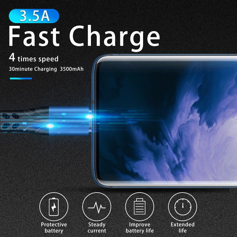 Кабель usb type C а, кабель для быстрой зарядки, тканый нейлоновый кабель для мобильных телефонов, зарядное устройство для iPhone, Micro usb type-C, передача данных