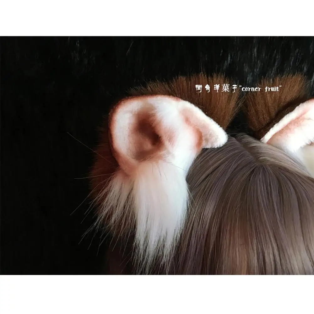 Головной убор ручной работы с снежным леопардом обруч для волос косплея KC