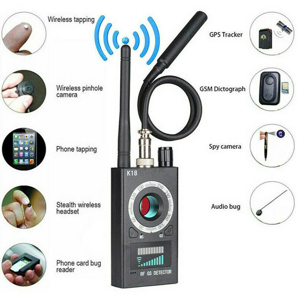 Anti-Spy Hidden Camera Detector RF Signal Bug GPS GMS Finder Tracker Scanner Locator Protect Security | Безопасность и защита