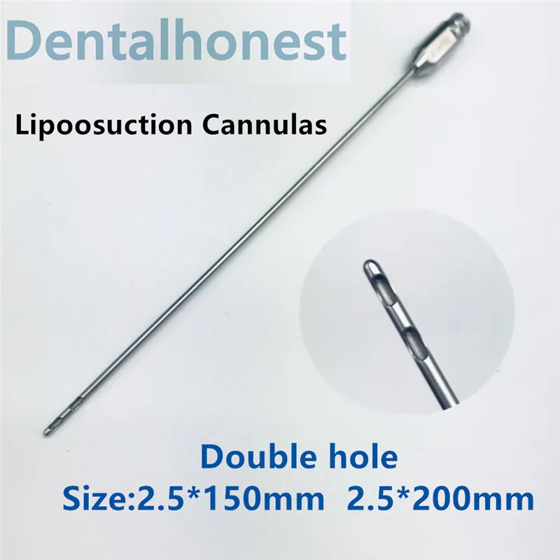 Косметический инструмент для пластической хирургии двойное отверстие Cannula Micro