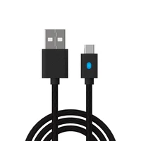 3m extra long led charging usb data cable charger cord portable transmission power line for ps5 ps4 xbox switch pro phone type c