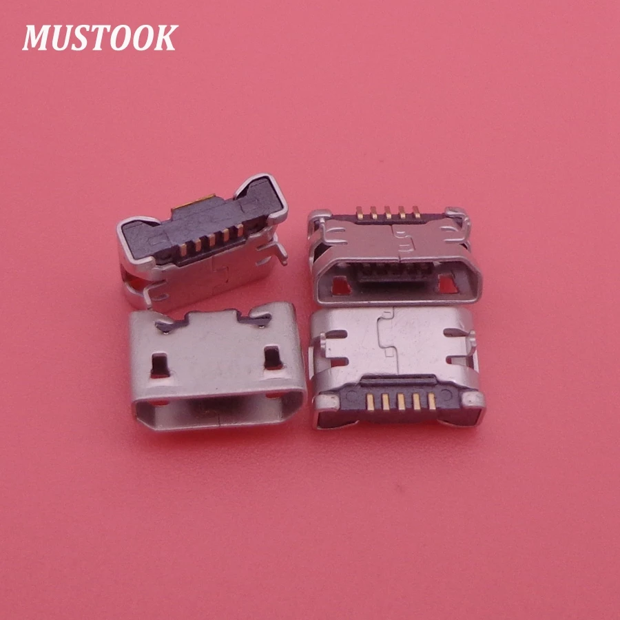 

100pcs Micro mini USB jack socket connector charger Charging port female dock plug power replacement