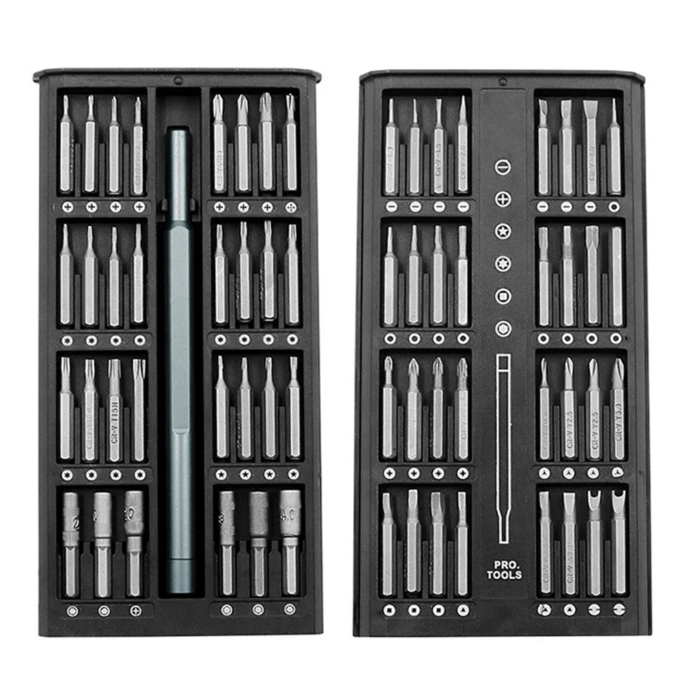 63 in 1 screwdriver set precision magnetic screw driver bits torx hex bit mobile phone repair screwdrive hand tools kit parts free global shipping