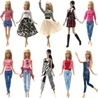 Новинка NK 2021, модное платье для куклы, модель одежды, повседневная одежда, аксессуары для кукол Барби, детские игрушки, подарок для девочек 06 JJ