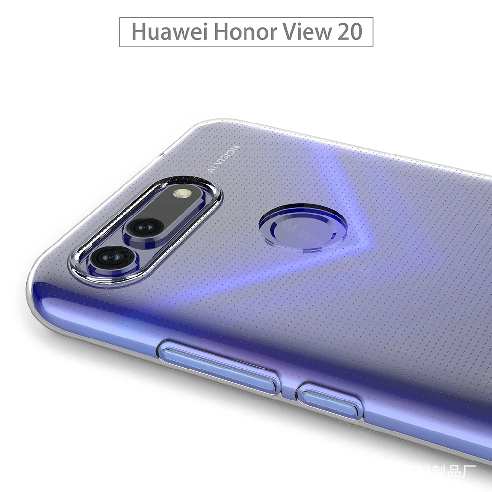 Case For Huawei Honor View 20 TPU Silicon Clear Fitted Bumper Soft Case for  Huawei Honor View 20 Transparent Back Cover  V20