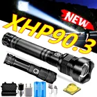 Светодиодный тактический фонарик XHP90.3 XHP70.2, водонепроницаемый фонарь с фокусировкой для охоты и кемпинга, мощный перезаряжаемый фонарь 2021, 26650