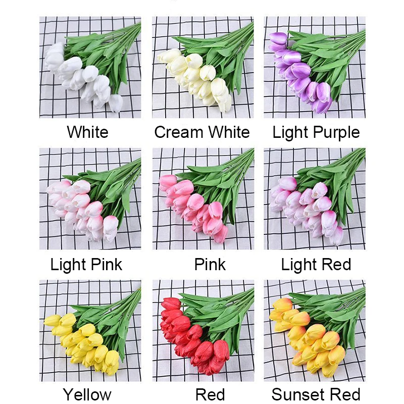 Искусственный цветок тюльпана для домашнего декора декоративный искусственный