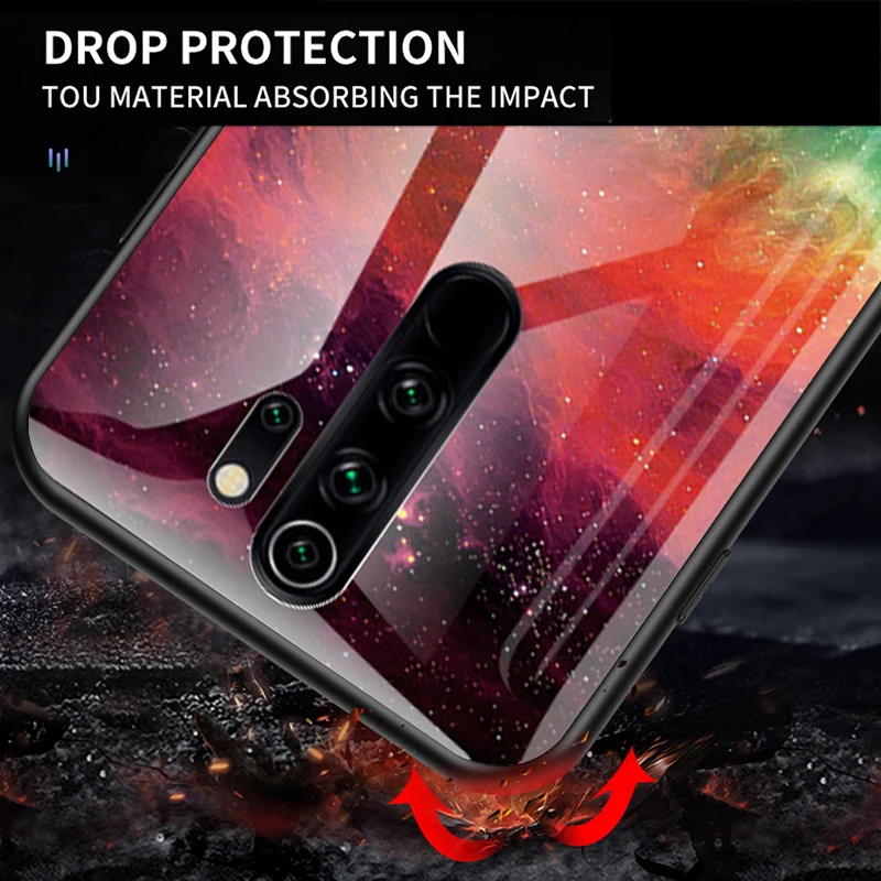 Градиентный мраморный чехол для redmi note 8 pro 8a 7 7a k20 из закаленного стекла xiaomi mi 9 t xiomi