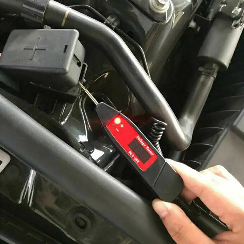 

5-36V Car Voltage Tester LCD Digital Electric Voltage Tester Detector Power Accessory Light Test Non-Contact Probe LED Pen W4V9