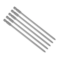 uxcell 5 pcs 14 shank 150mm length 4mm phillips ph1 magnetic s2 screwdriver bits