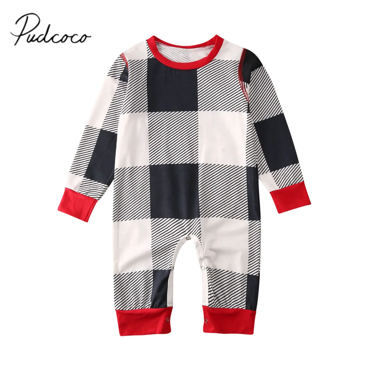 2020 детская одежда на весну осень Рождественский комбинезон с длинными рукавами