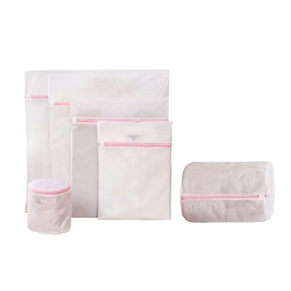 

6pcs Mesh Laundry Bag Polyester Home Organizer Special For Washing Machines Bra Underwear Laundry Bag Basket