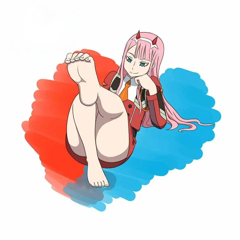

13cm Super Sexy Beauty Darling in the Franxx Zero Two Anime JDM Vinyl Decal 3D Car Sticker Accessories