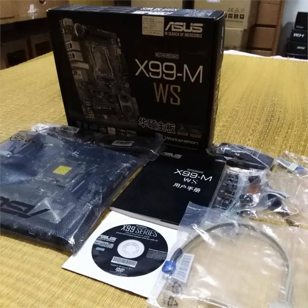 ASUS X99-M WS рабочая станция Материнская плата поддержка s M.2 интерфейс USB 3,1 Поддержка wifi новая оригинальная материнская плата