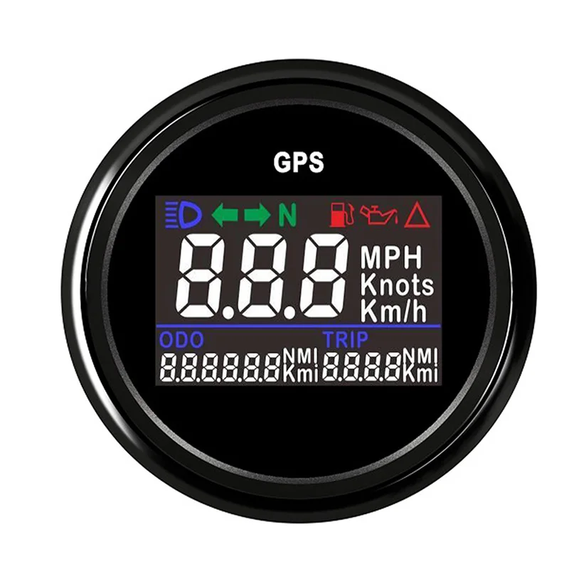 Цифровой GPS-датчик скорости 52 мм 0-999 узлов км/ч с GPS-антенной | Автомобили и