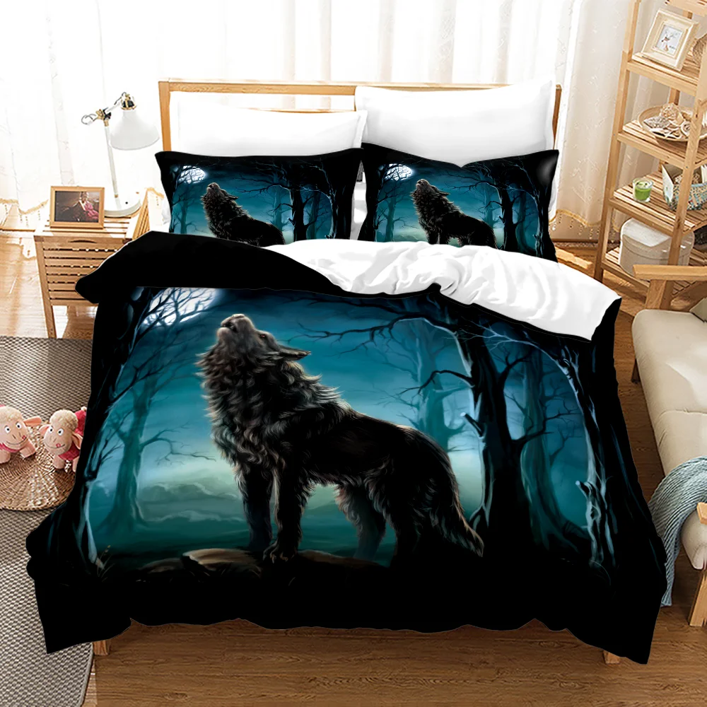 

Wild Wolves Series Duvet Cover Sets Quilt Cover Pillowcases 3D Printed Bedding Set Queen King Full Size Bed Comforter Cover Set