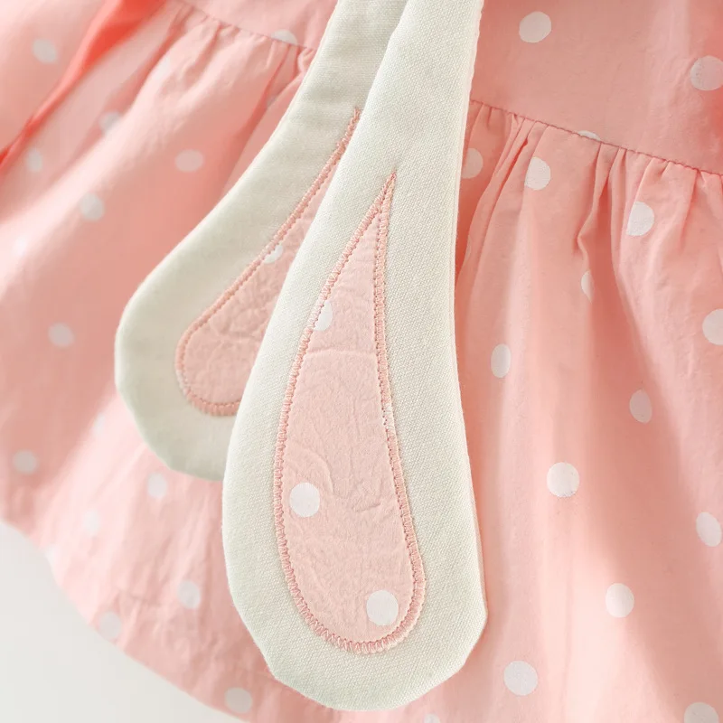 НОВЫЕ куртки для девочек детская одежда с капюшоном и заячьими ушками пальто