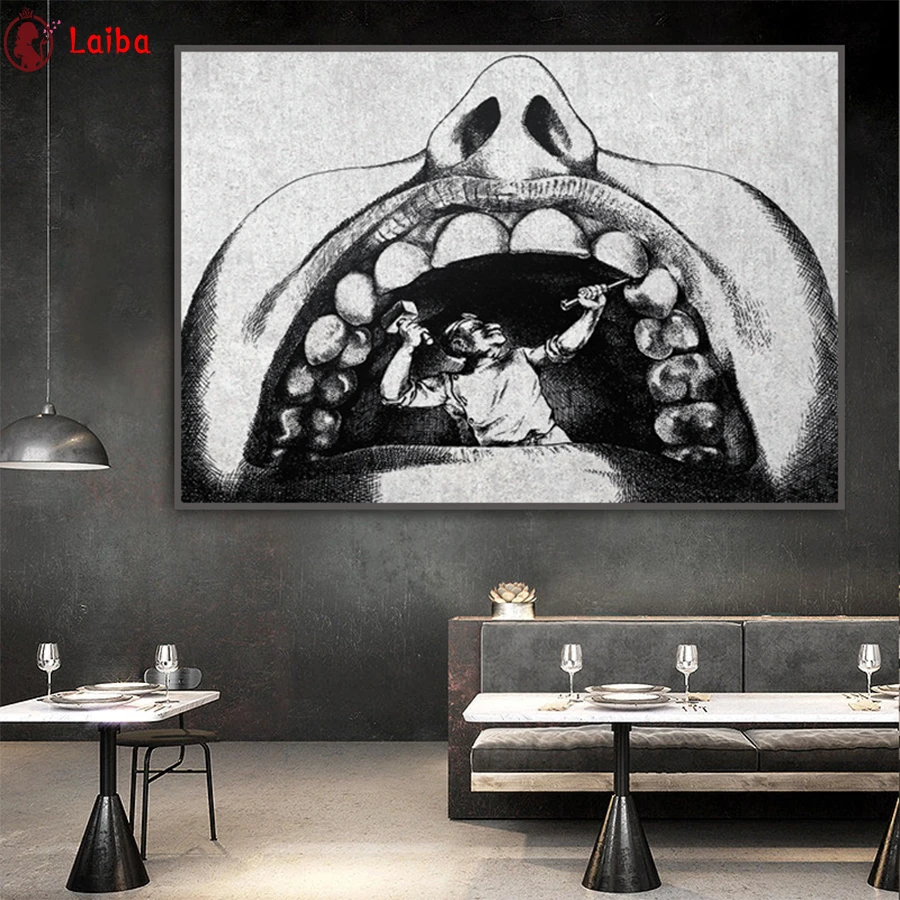 

diamond painting Dentist Humor Stone Art cross stitch diamond embroidery mosaic room Decor,