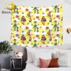 BLessliving Clowns Tapestry Wall Hanging Ball and Umbrella Wall Carpet Colorful Bedspreads Cartoon Custom Tapestry Yellow Tapiz 1