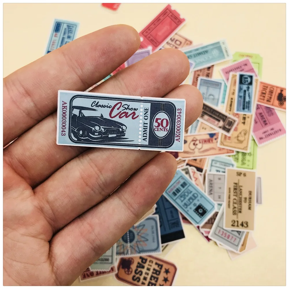 78 шт./упак. 2019 винтажные бирки для билета наклейки самодельные Украшения альбом