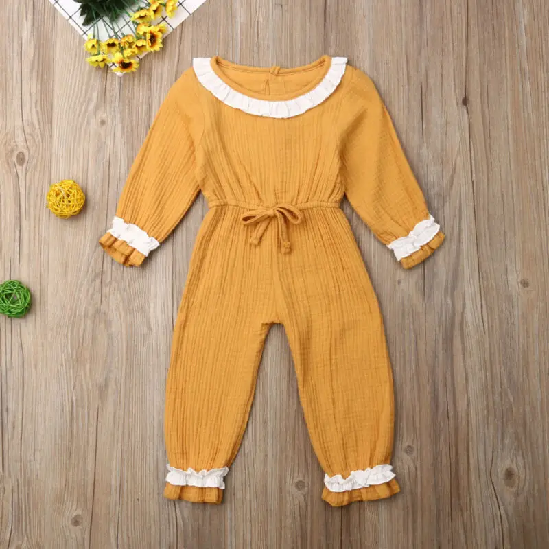 Соединенное Королевство Осенний комбинезон Милая одежда для маленьких девочек