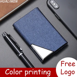 Laser Engraved LOGO Luxury Wallet PU Leather Business ID Credit Card Holder For Women Men Fashion Br in USA (United States)