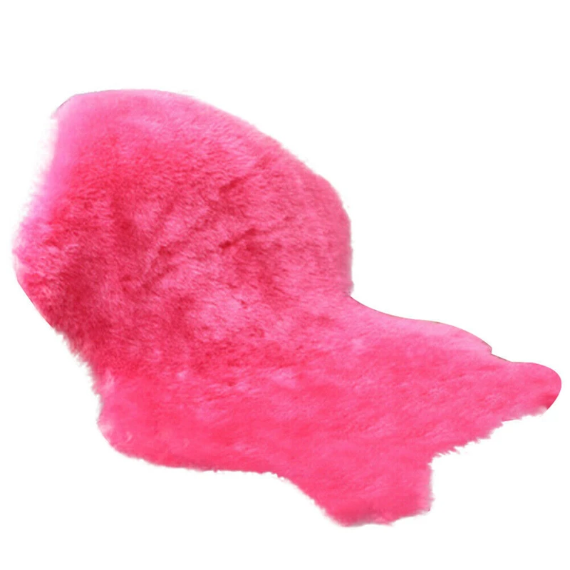Faux Fur Sheepskin Style Rug (60 x90 /40x60 cm) Comfortable Soft Useable Wool Blanket For Bedroom Sofa Floor Throw | Дом и сад