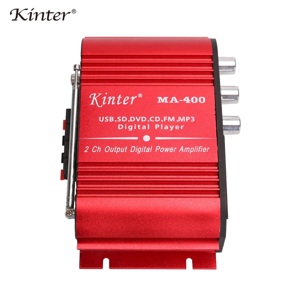 Цифровой Hi Fi Усилитель Kinter MA 400 2.0CH стереозвук 12 В поддержка USB SD AUX вход FM радио для