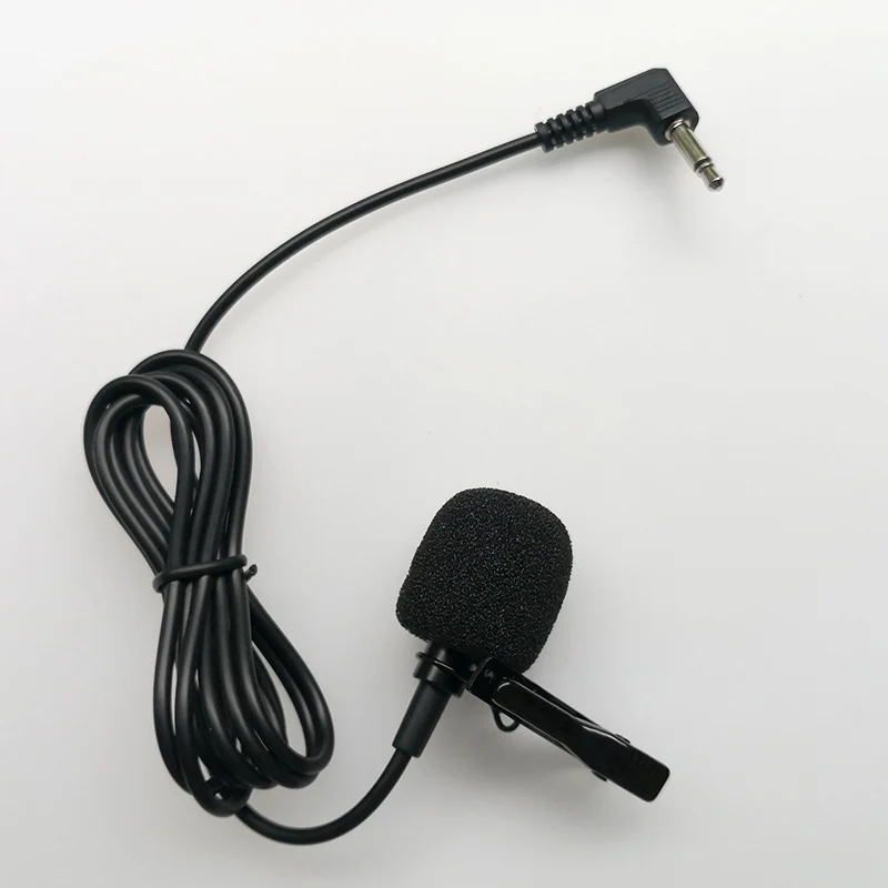 2.5mm 3.5mm Mono Condenser Microphone Collar Clip Metal Interview Recording Megaphone Amp Mini | Электроника