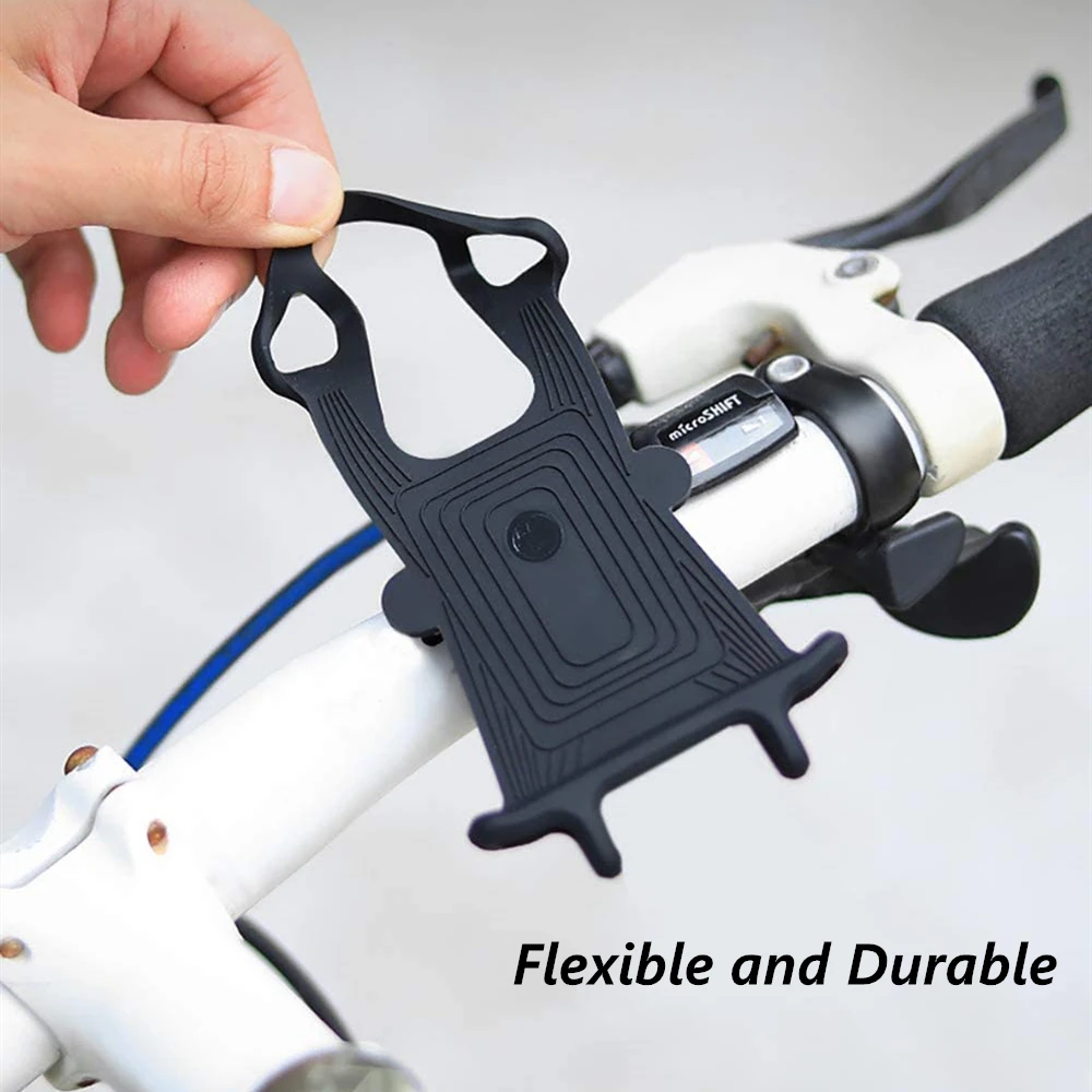 Велосипедный держатель для телефона Регулируемый силиконовый велосипедный
