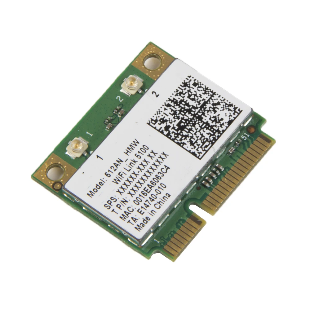Беспроводной Wi Fi сетевой адаптер для Intel 5100 512AN_HMW с половинным Mini PCI E 802.11a/g/n