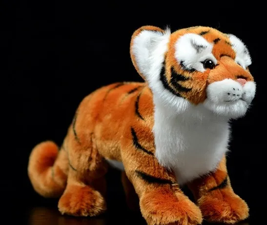 

25cm Bengal Tiger Stuffed Soft Toys Standing Animals Plush Doll Gifts For Children
