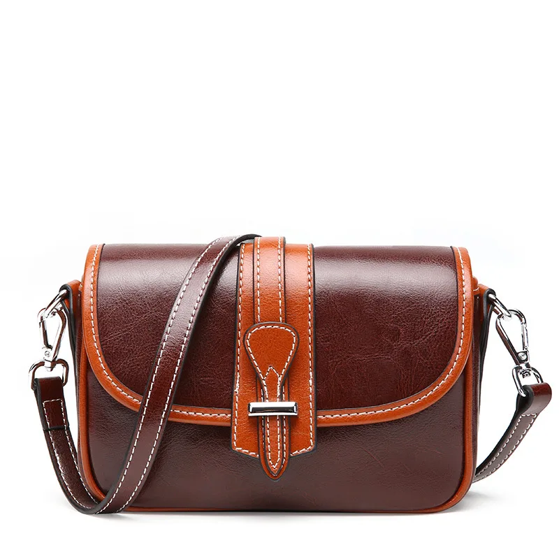 

Women's Leather Bags 2021 New Fashion Korean Style Shoulder Bag Cool Small Black Bag Messenger Square Sling Bag