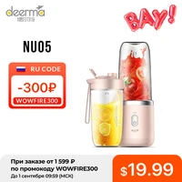 deerma nu05 portable electric juicer 400ml wireless automatic multipurpose mini usb rechargable cup blender cut mixer juice