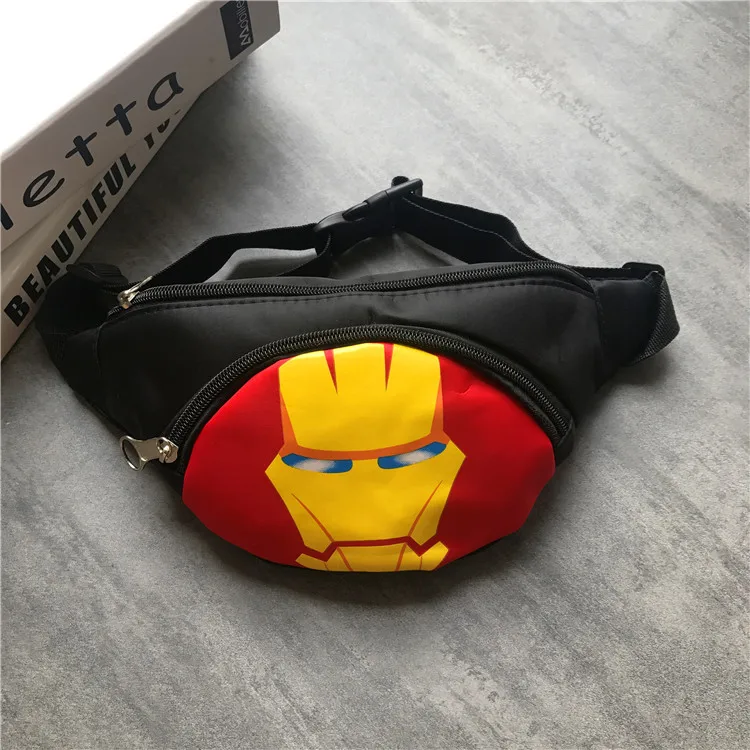 Детская поясная сумка Человек-паук Disney уличная спортивная с рисунком аниме Marvel