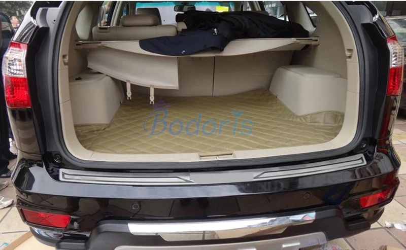 Защита заднего бампера Накладка на порог двери багажника отделка 2009 2015 Стайлинг