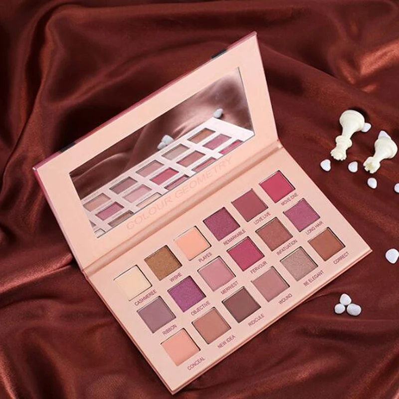 

Тени для век пигментированные водостойкие 18 цветов