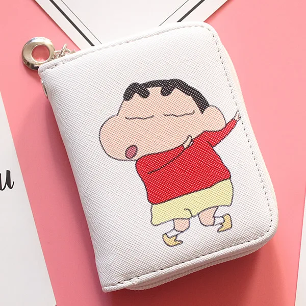 Миниатюрные кошельки Crayon Shinchan с принтом кошелек для мелочи вместительный клатч