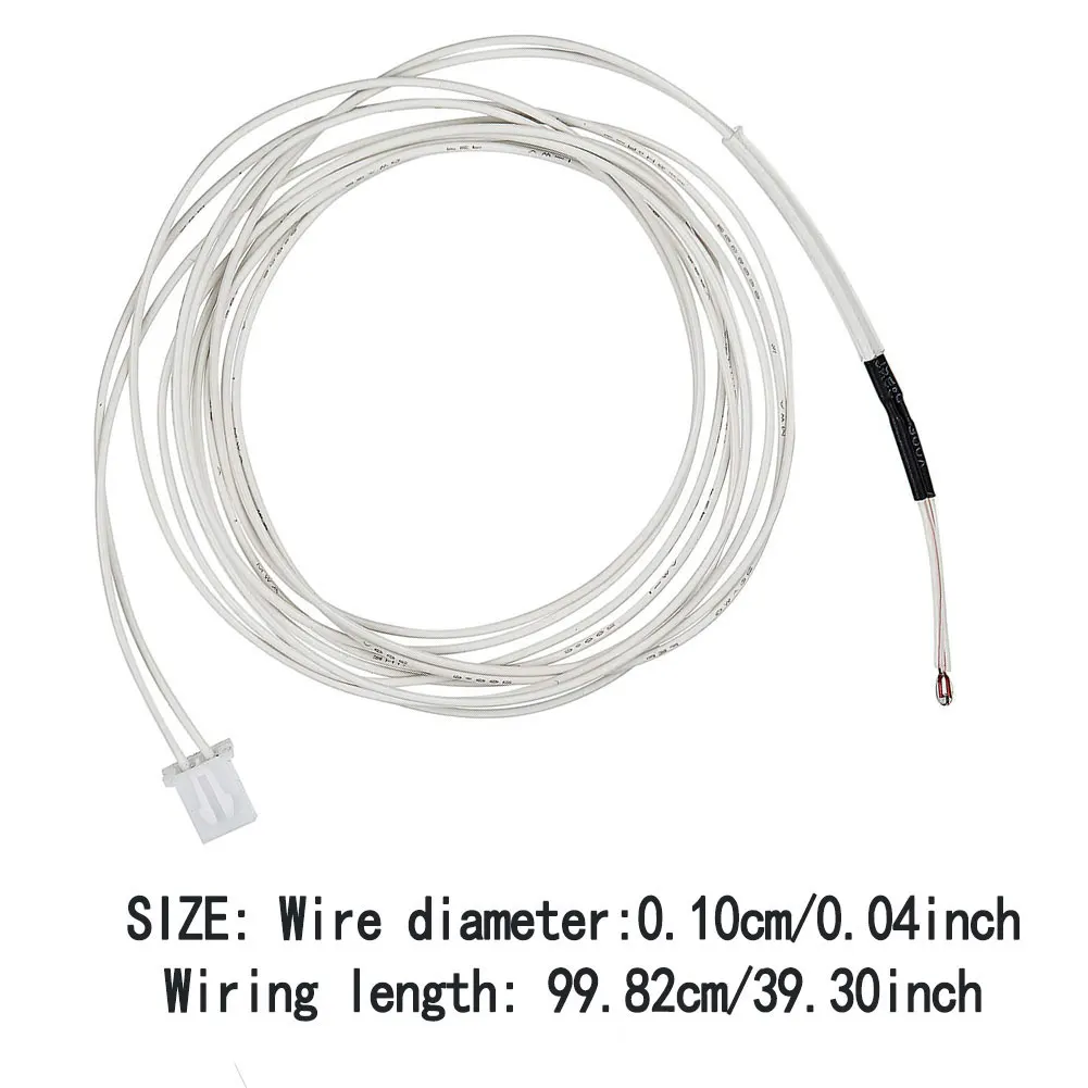 

Thermistor Sensor 3D Printer Thermistor Temp Sensor NTC 100K 3950 Printer Accessories Thermistor Wire 1m 10PCS