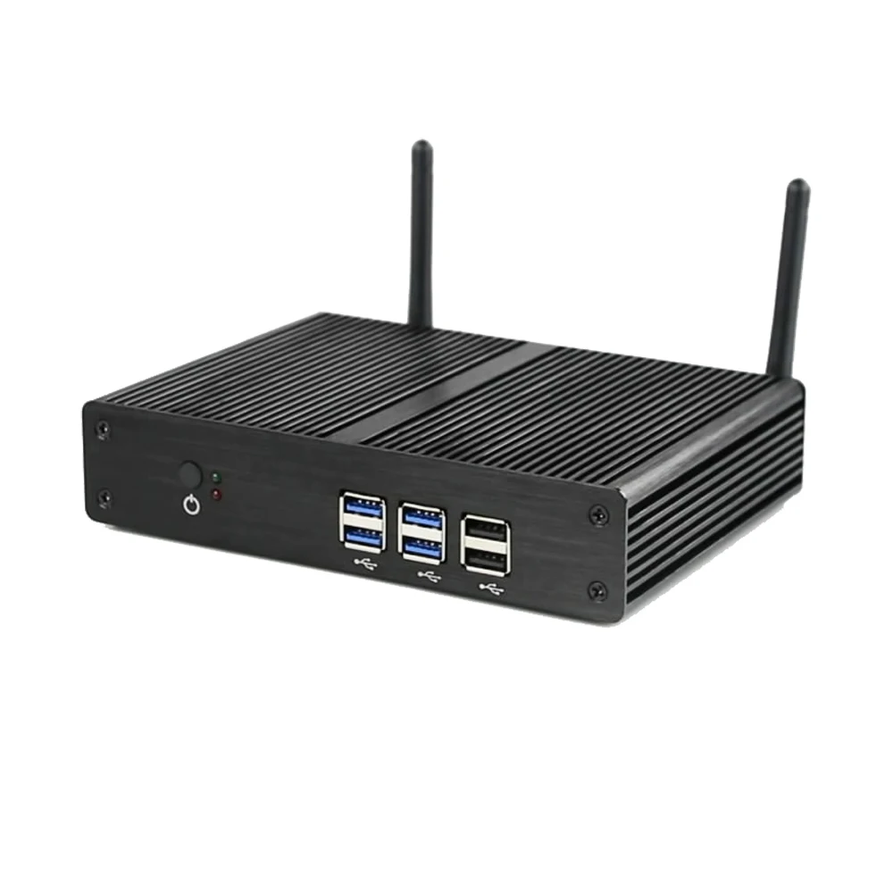 Безвентиляторный мини-ПК Core i3 7100U 4K HD i5 4200Y Celeron 3955U 2955U Windows 10 мини-компьютер NUC неттоп HTPC HDMI 6* USB minipc