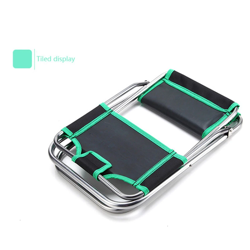 Складной стул для кемпинга на открытом воздухе Сверхлегкий складной из сплава со