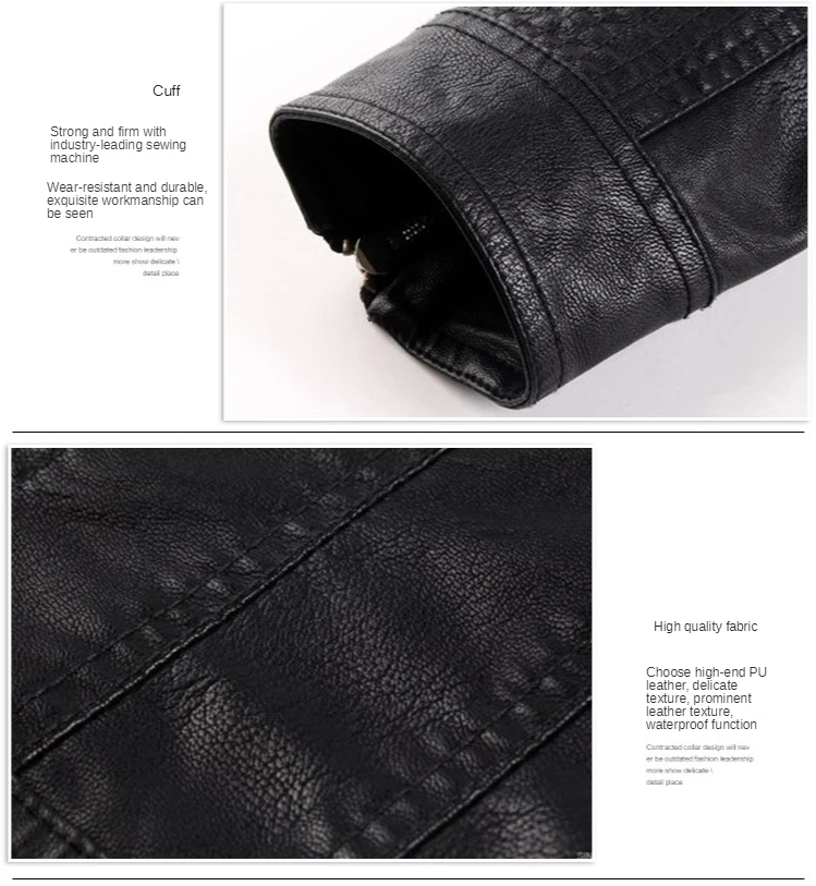 

Women's New Faux Leather Black Jacket Causal Women's Short PU Leather Jacket Small Coat Autumn Zipper Moto Biker Coat Jacket