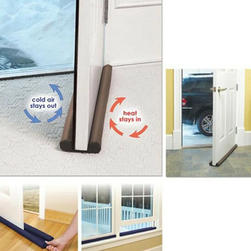 

Flexible Weather Strip Window Guard Under Door Blocker EVA Double Sided
