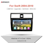 Автомагнитола для Suzuki Swift 2004-2010, мультимедийный видеоплеер с экраном 10 дюймов HD, 2 Din, Android 9,0, Универсальная автомобильная стереосистема