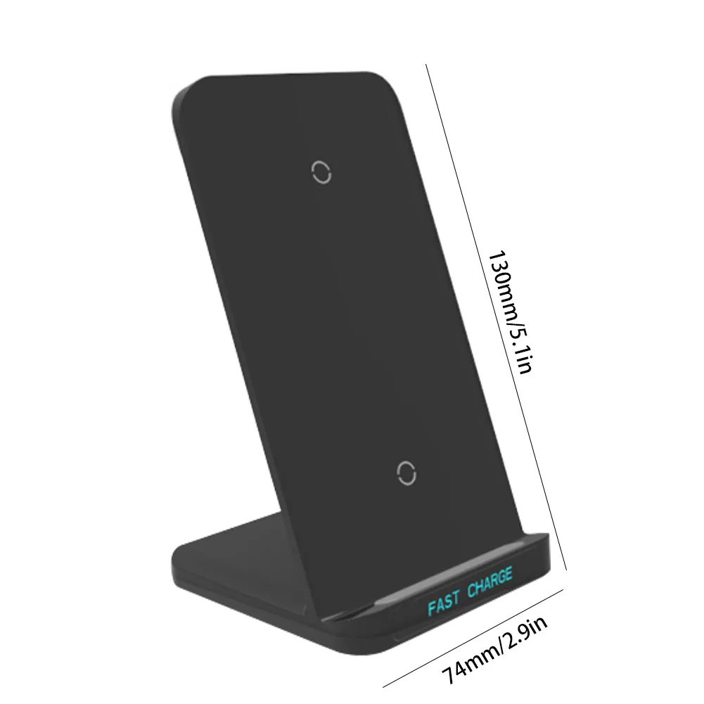 

2021 Wireless Charger Stand Phone Holder Wireless Charging Pad Fast Charging Station Phone Charger For All Smart Phone White