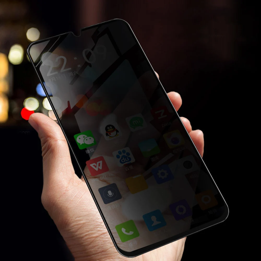 Полное покрытие конфиденциальности премиум класса закаленное стекло для SAMSUNG
