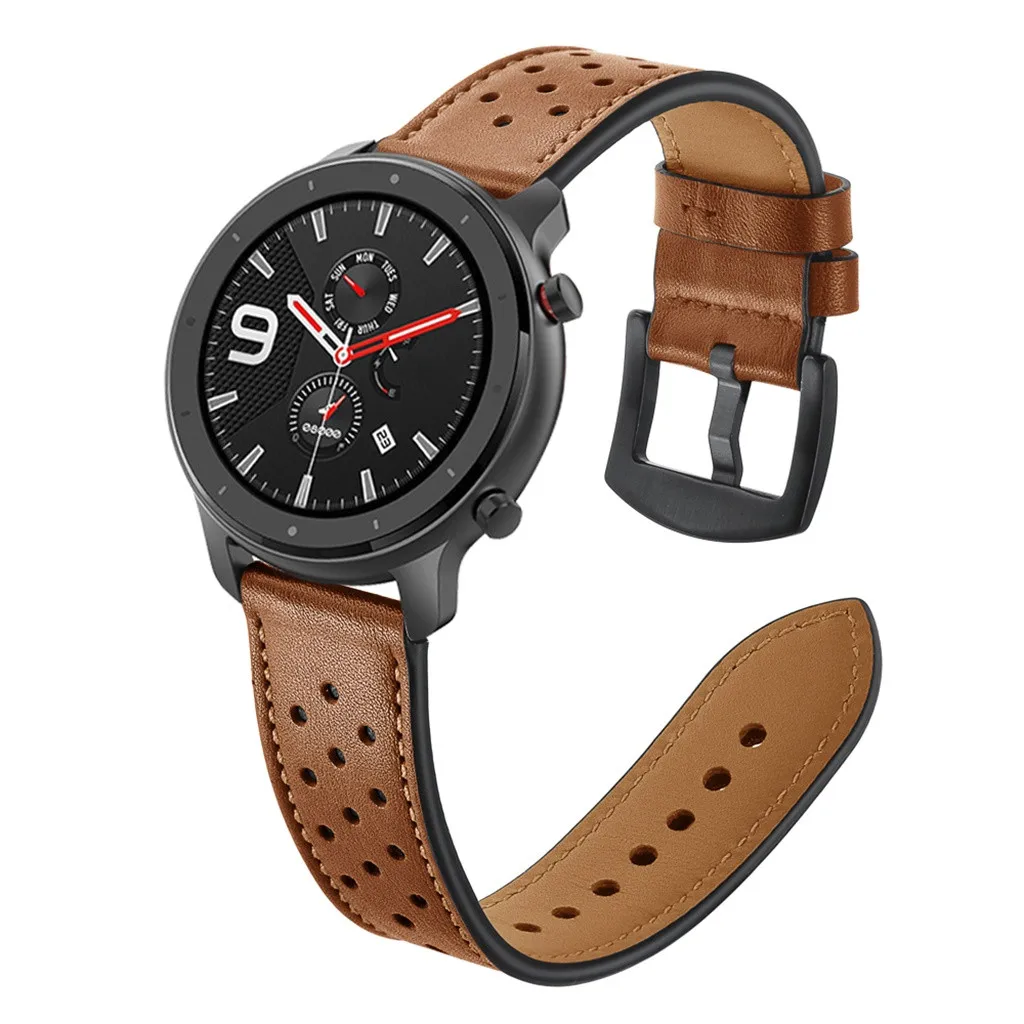 CARPRIE 2019 новые кожаные сменные часы ремешок для AMAZFIT GTR Смарт-часы 42 мм Aug14 |