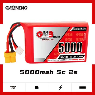 Пульт дистанционного управления GAONENG 5000 мАч 2S 7 4 v 5C Radiomaster TX16S аккумулятор большой