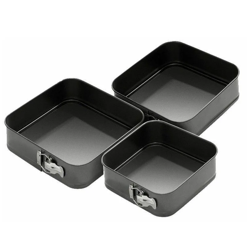 

Square Shape Cake Bread Toast Tins PanBaking Tools Pan Mold Non Stick Dishes Trays Kitchen Supplies 3Pcs/Set