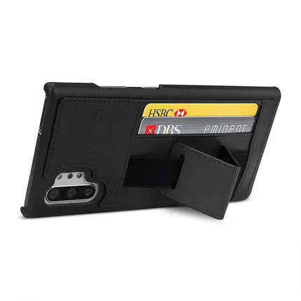 Многофункциональная сумка из натуральной коровьей кожи для samsung Galaxy Note 10 Plus, чехол-кошелек с отделениями для карт, флип-чехол Note 10 - Цвет: 10